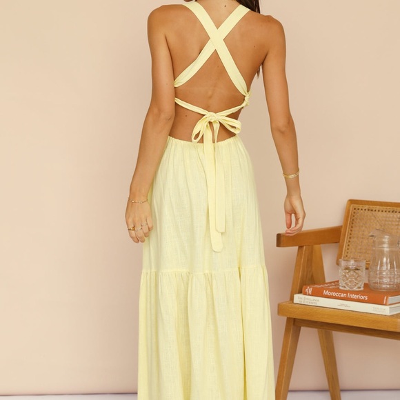 Fortunate one yellow midi/maxi dress - Picture 2 of 6